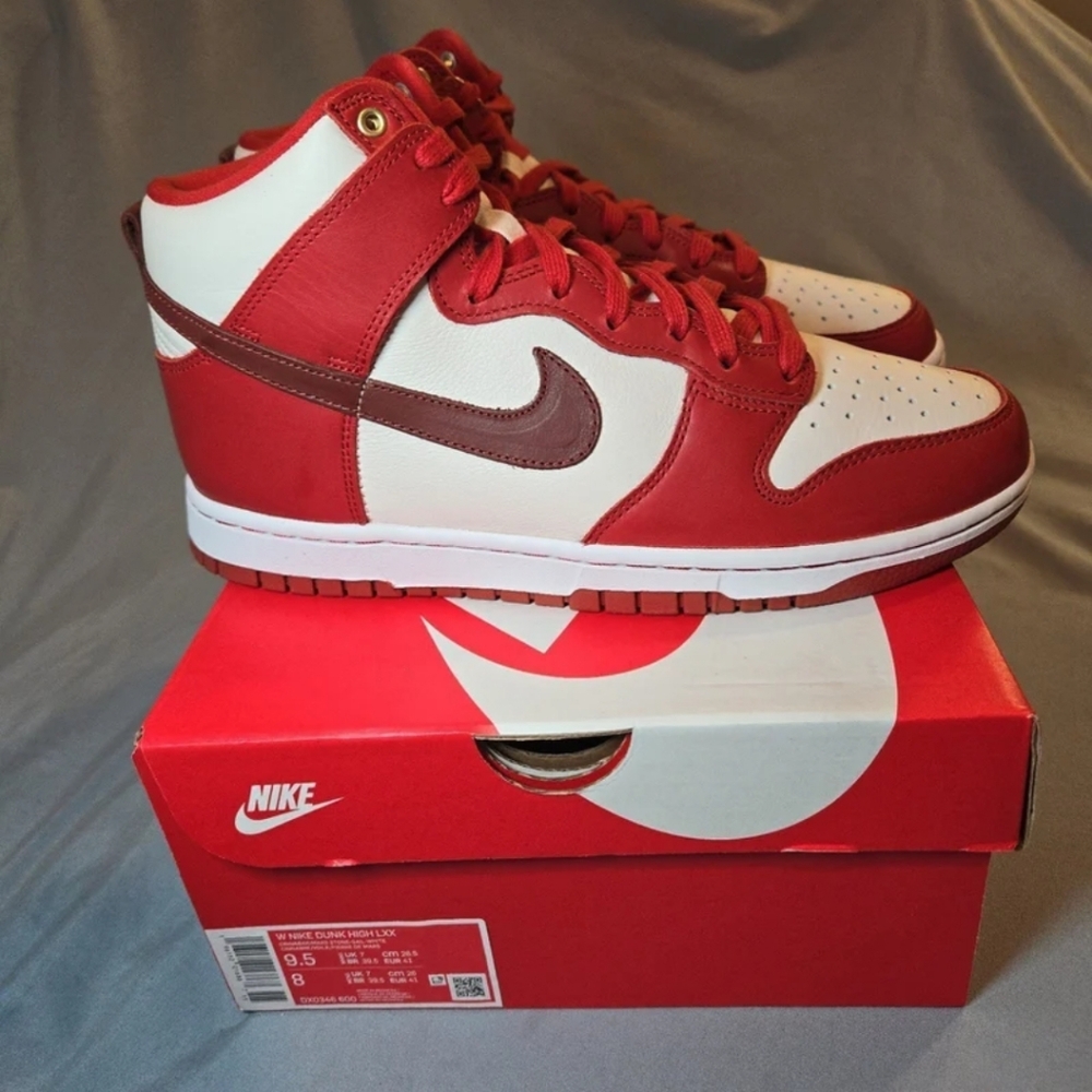 Women's Nike Dunk High LXX Cinnabar.